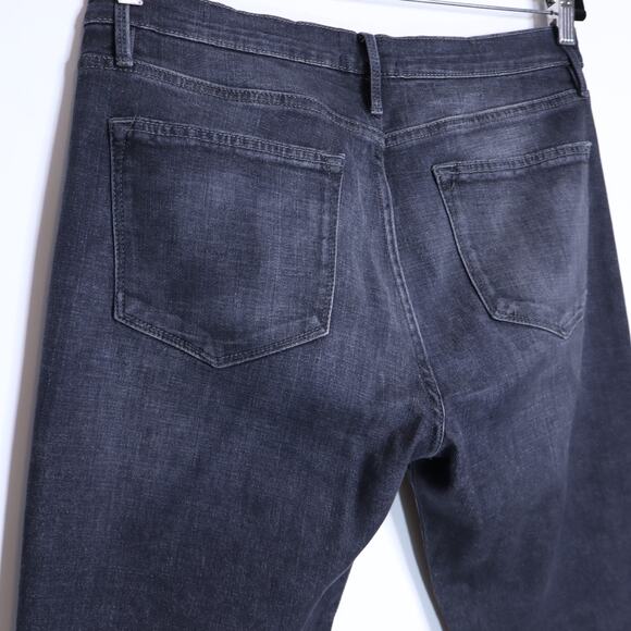 FRAME Le High Straight Leg Jeans Black Oak Ankle Straight Leg Denim Women's 28 - Picture 8 of 12